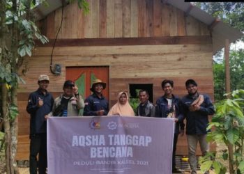 DKM Al-Aqsha dan Barabaimuda Bangun Huntara Korban Banjir Kalsel