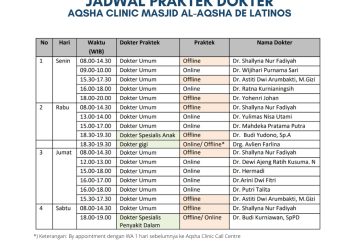Jadwal Praktek Dokter Aqsha Clinic