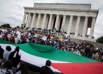 Gelar Demonstrasi Pro-Palestina, Warga Washington Minta Diakhirnya Bantuan AS ke ‘Israel’